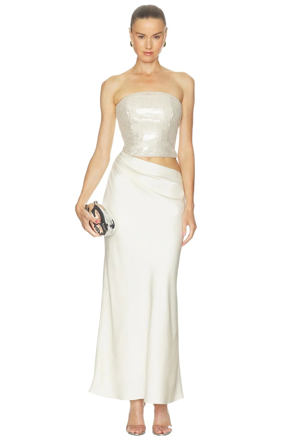 Runaway The Label Amabel Strapless Cutout Maxi Dress