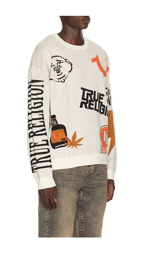 True Religion Multi Logo Sweater | Thumbnail 2