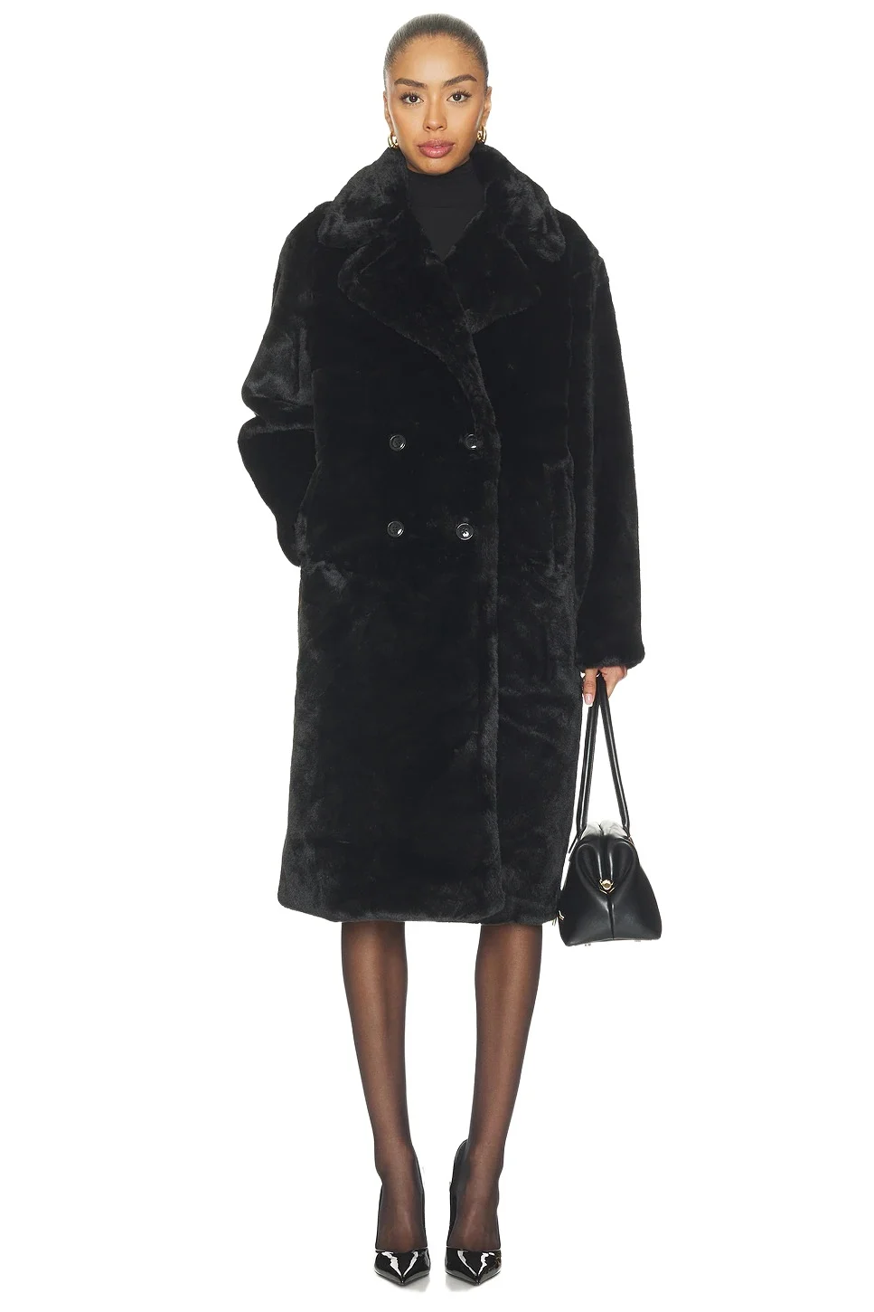 MORE TO COME Calliope Faux Fur Coat