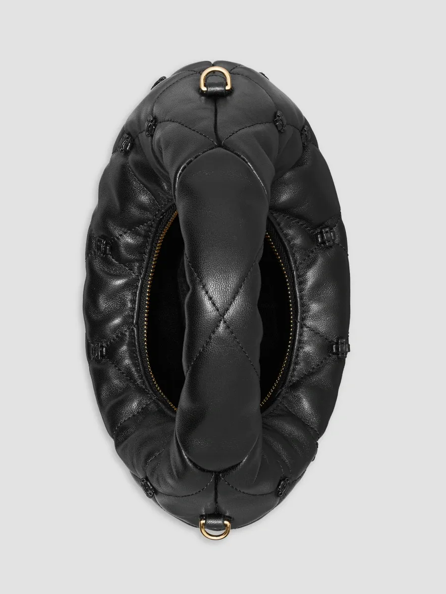 Tory Burch Women's Bunny Knot Quilted Leather Crescent Top Handle Bag | Thumbnail 6 Tory Burch Women's Bunny Knot Quilted Leather Crescent Top Handle Bag | Thumbnail 6