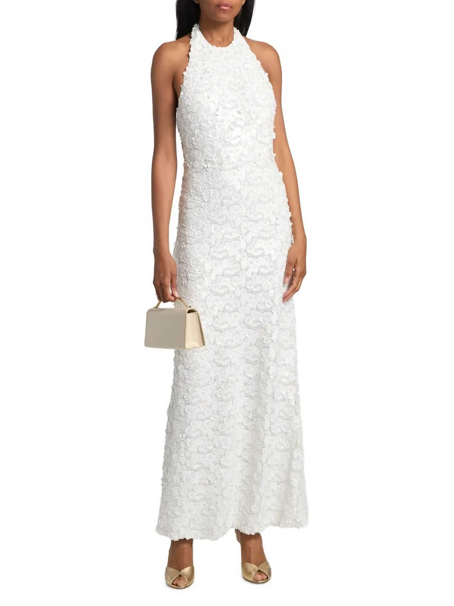 Ramy Brook Women's Giada Paillette-Embellished Column Gown | Thumbnail 3 Ramy Brook Women's Giada Paillette-Embellished Column Gown | Thumbnail 3