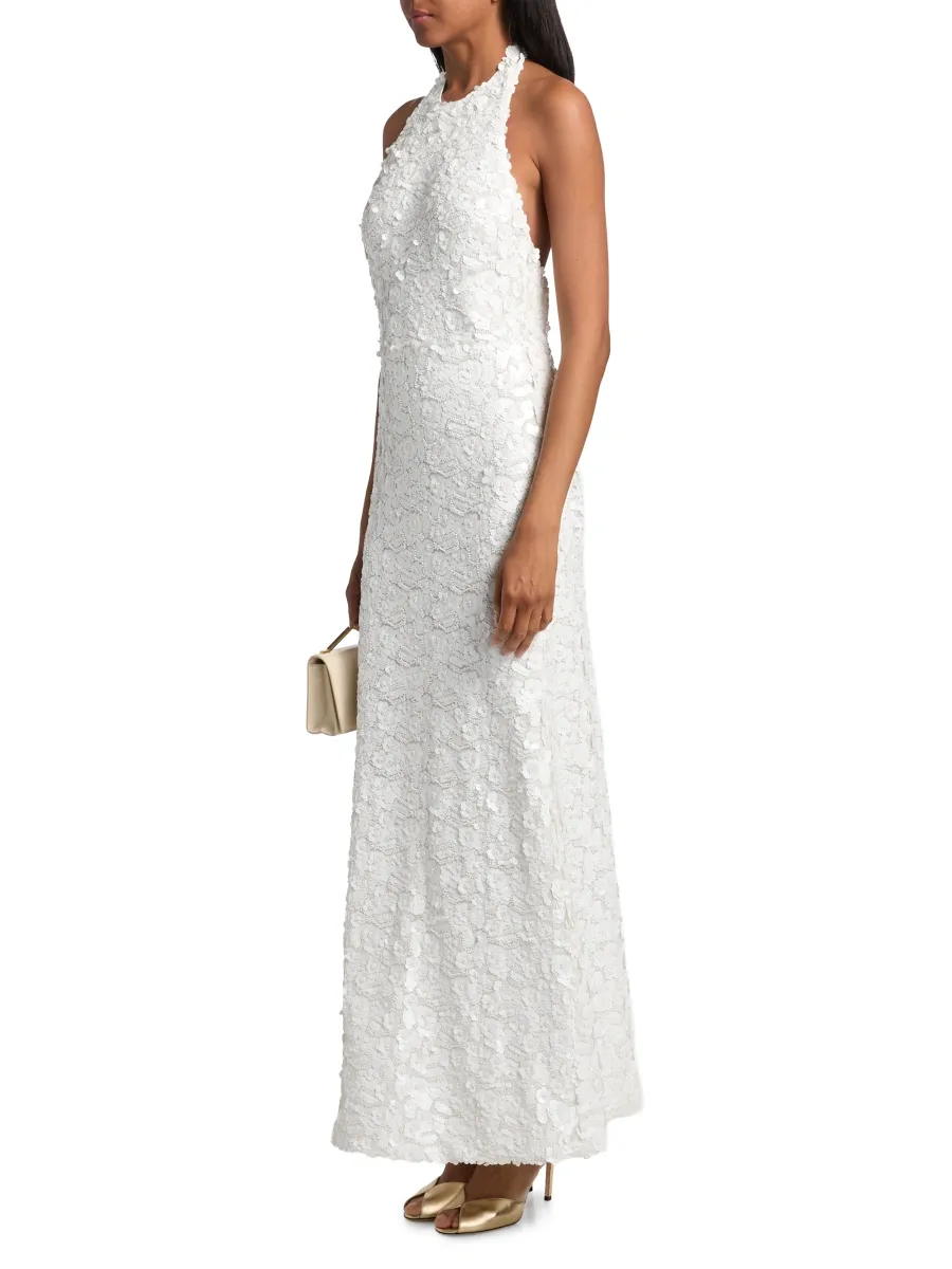 Ramy Brook Women's Giada Paillette-Embellished Column Gown | Thumbnail 4 Ramy Brook Women's Giada Paillette-Embellished Column Gown | Thumbnail 4