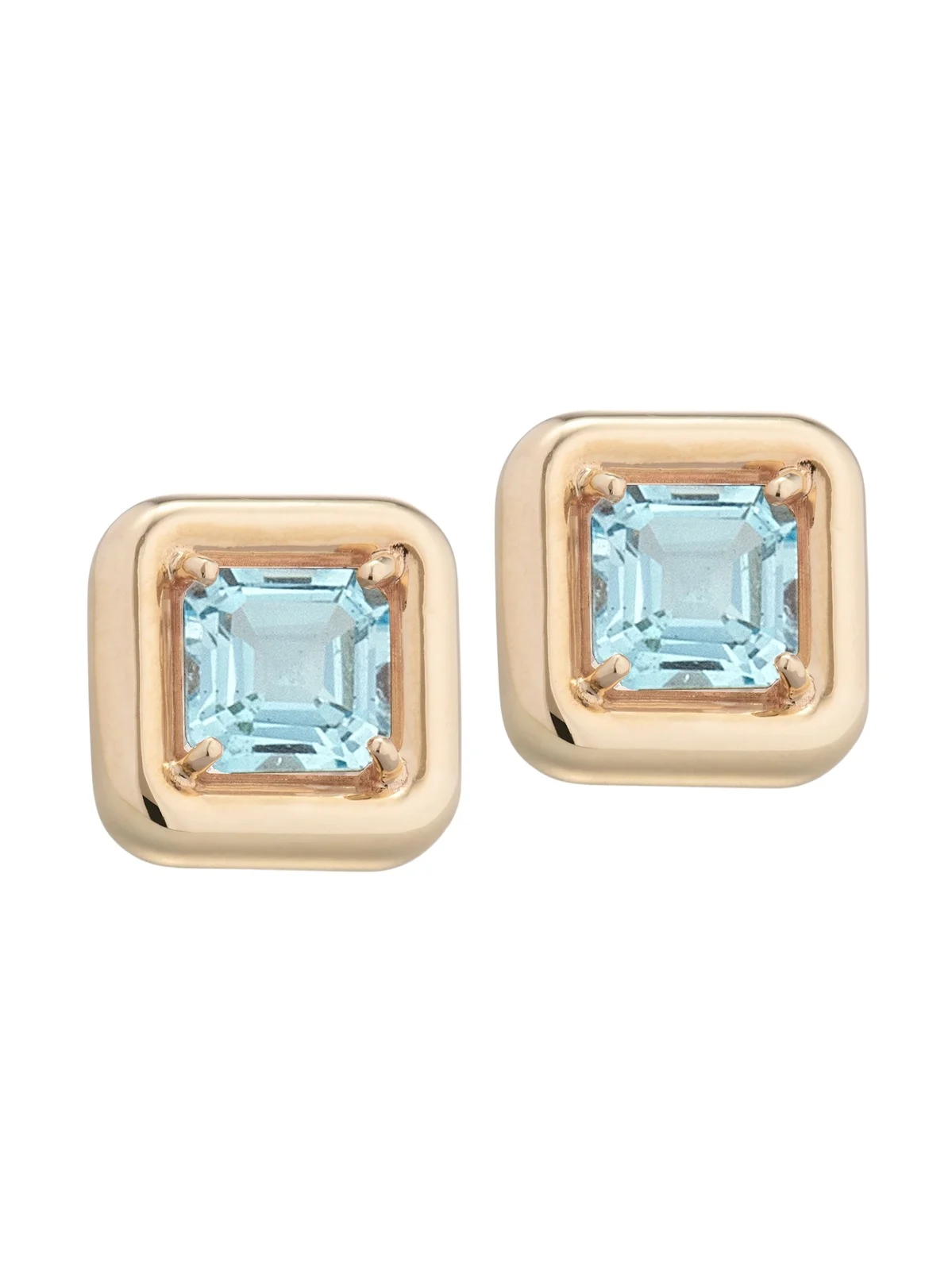 Bea Bongiasca Women's Candy 9K Yellow Gold & Rock Crystal Square Earrings