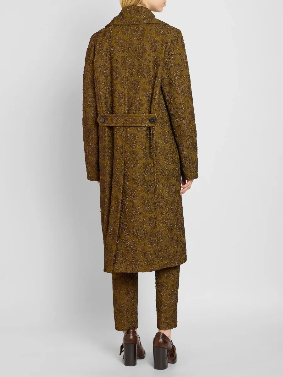 Dries Van Noten Women's Riani Metallic Jacquard Coat | Thumbnail 3 Dries Van Noten Women's Riani Metallic Jacquard Coat | Thumbnail 3