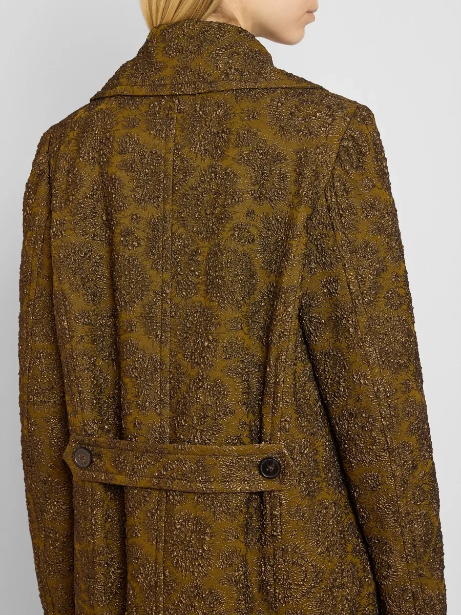 Dries Van Noten Women's Riani Metallic Jacquard Coat | Thumbnail 5 Dries Van Noten Women's Riani Metallic Jacquard Coat | Thumbnail 5