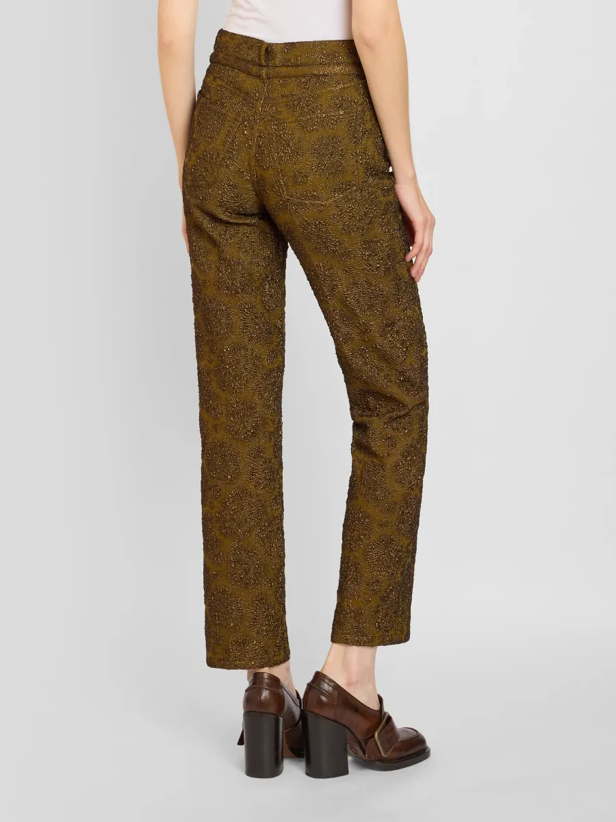 Dries Van Noten Women's Persy Jacquard Trousers | Thumbnail 3