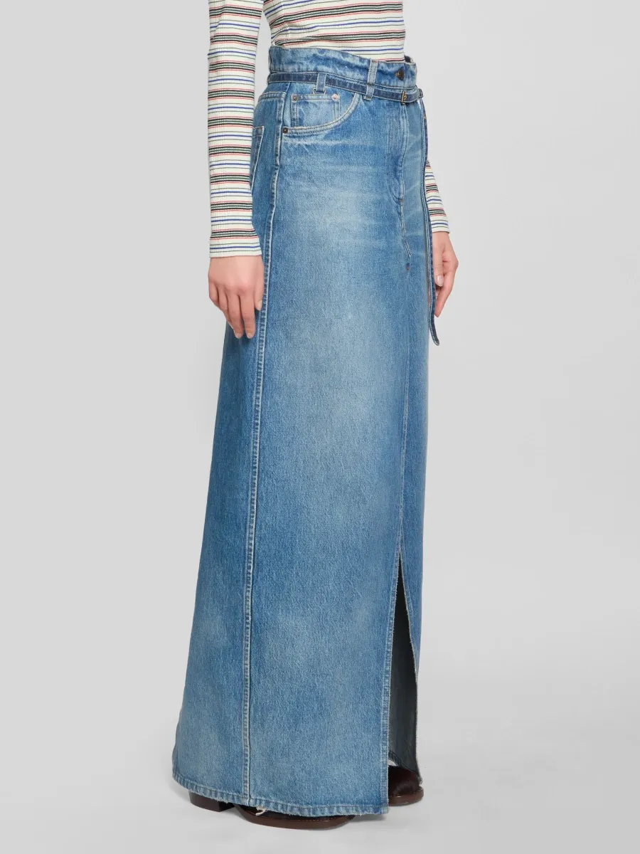 Dries Van Noten Women's Silvana Den Denim Maxi Skirt | Thumbnail 4 Dries Van Noten Women's Silvana Den Denim Maxi Skirt | Thumbnail 4