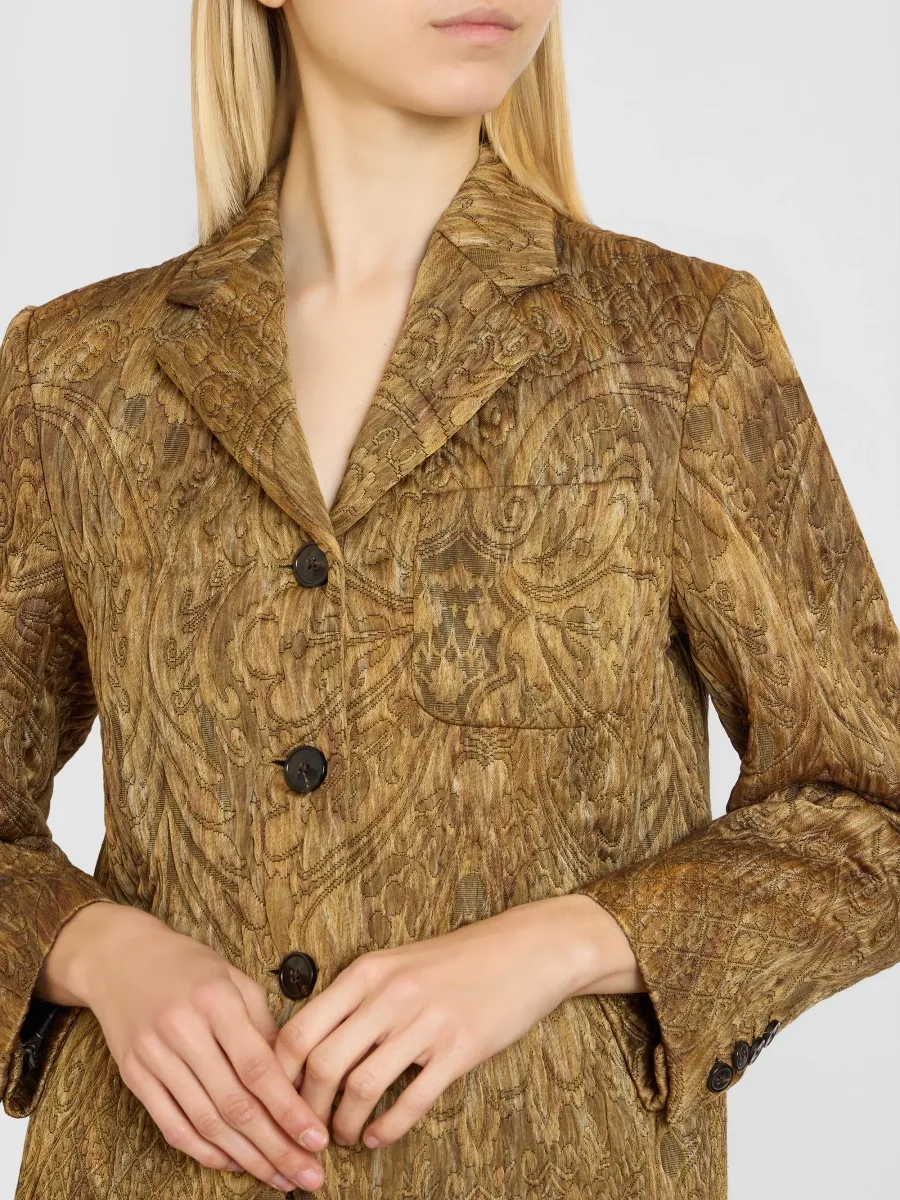 Dries Van Noten Women's Brea Paisley Jacquard Utility Jacket | Thumbnail 5 Dries Van Noten Women's Brea Paisley Jacquard Utility Jacket | Thumbnail 5