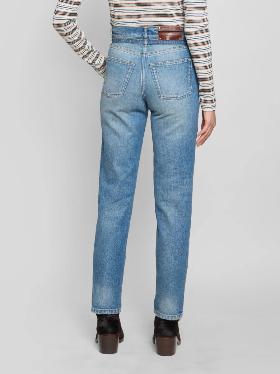 Dries Van Noten Women's Persy Belted Slim Jeans | Thumbnail 3