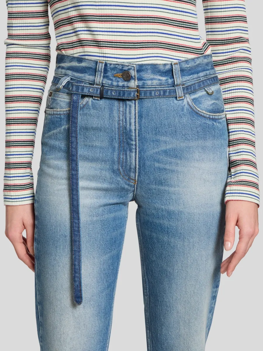 Dries Van Noten Women's Persy Belted Slim Jeans | Thumbnail 5