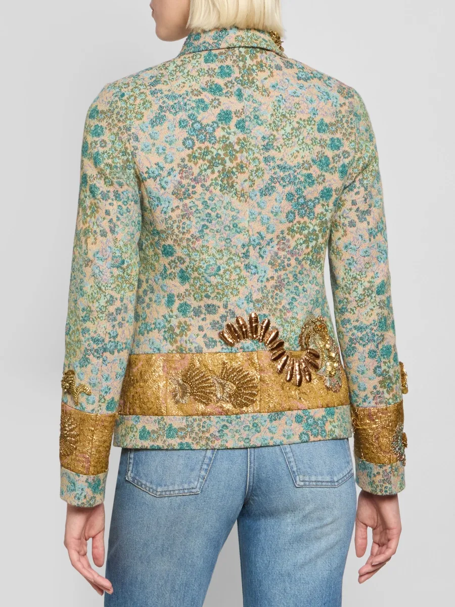 Dries Van Noten Women's Bettsy Bis Embroidered Cotton-Blend Jacket | Thumbnail 3 Dries Van Noten Women's Bettsy Bis Embroidered Cotton-Blend Jacket | Thumbnail 3
