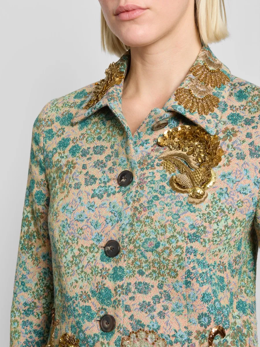 Dries Van Noten Women's Bettsy Bis Embroidered Cotton-Blend Jacket | Thumbnail 5 Dries Van Noten Women's Bettsy Bis Embroidered Cotton-Blend Jacket | Thumbnail 5