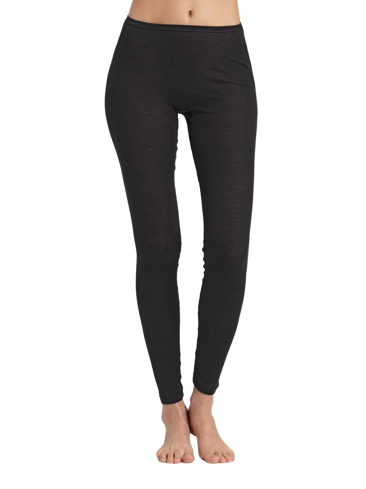 Hanro Women's Wool & Silk Leggings - Black