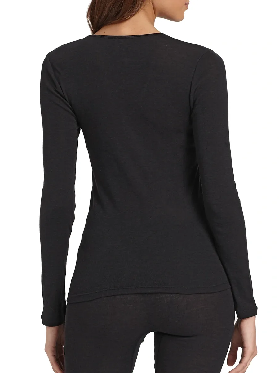 Hanro Women's Woolen Silk Long-Sleeve Shirt | Thumbnail 4 Hanro Women's Woolen Silk Long-Sleeve Shirt | Thumbnail 4