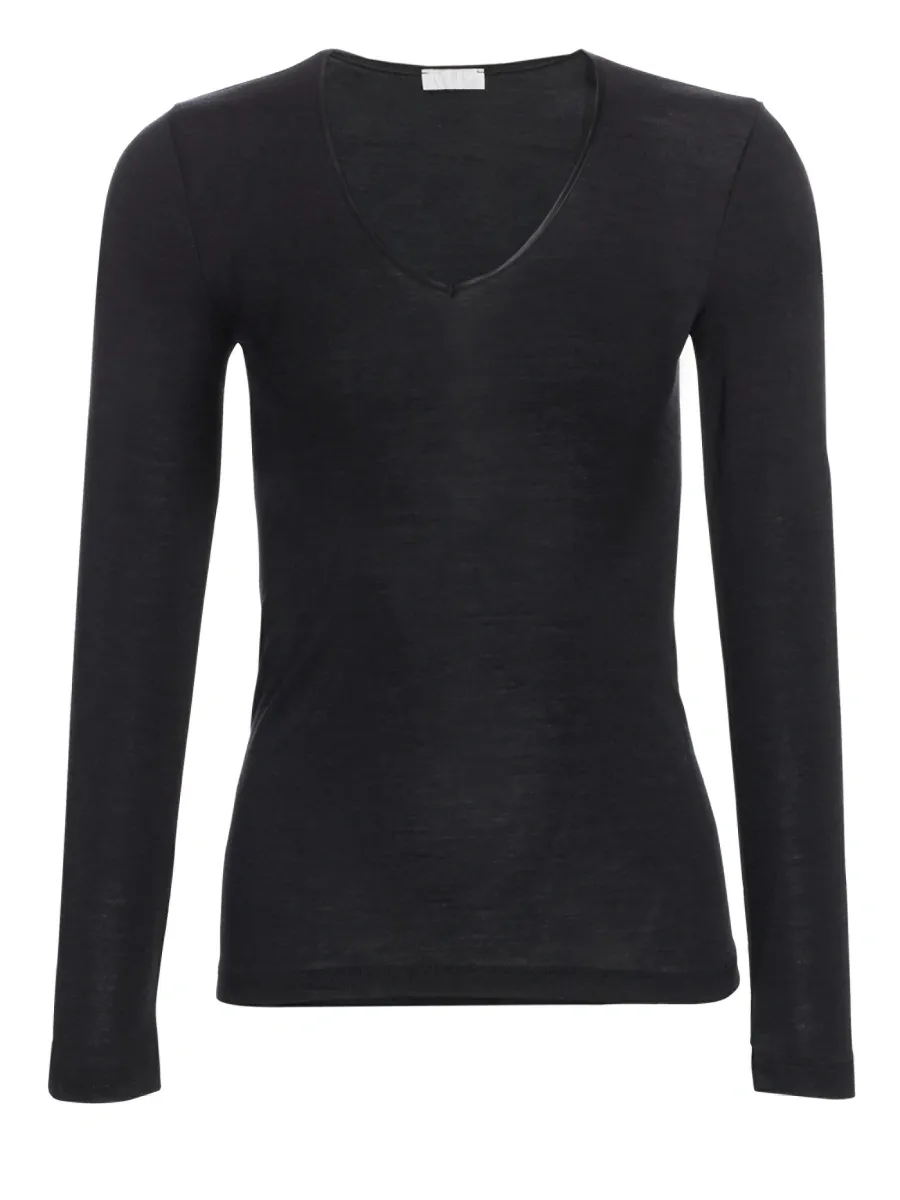 Hanro Women's Woolen Silk Long-Sleeve Shirt | Thumbnail 5 Hanro Women's Woolen Silk Long-Sleeve Shirt | Thumbnail 5
