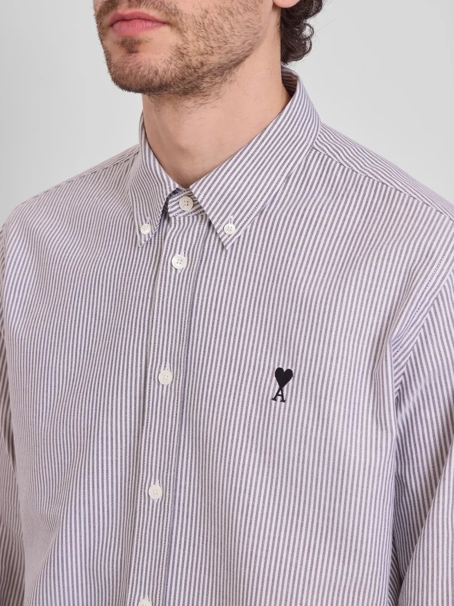 AMI PARIS Men's Ami De Coeur Classic Fit Shirt | Thumbnail 5