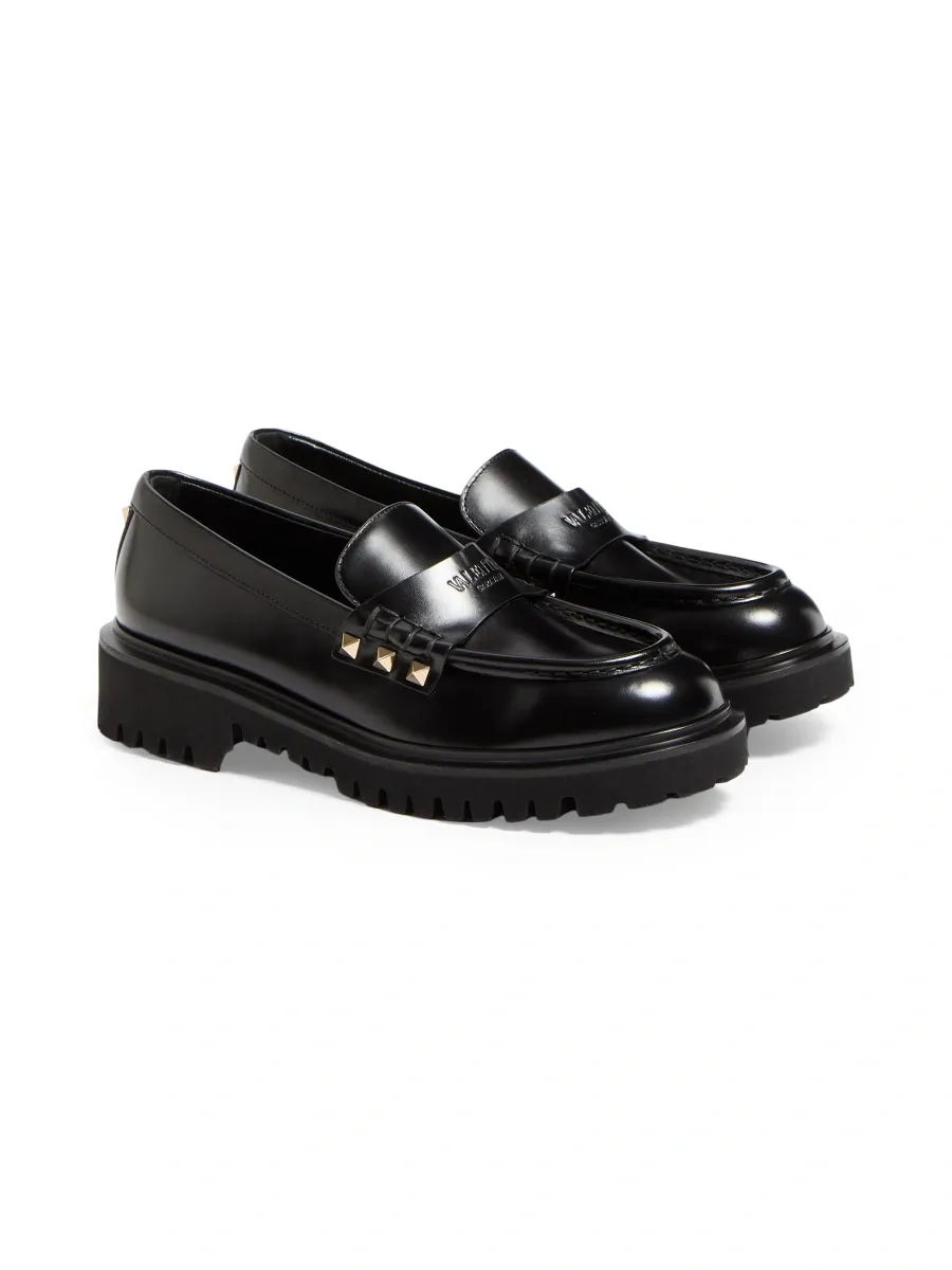 Valentino Women's Rockstud Calfskin Loafers | Thumbnail 2 Valentino Women's Rockstud Calfskin Loafers | Thumbnail 2