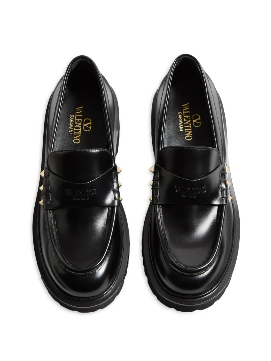 Valentino Women's Rockstud Calfskin Loafers | Thumbnail 3 Valentino Women's Rockstud Calfskin Loafers | Thumbnail 3