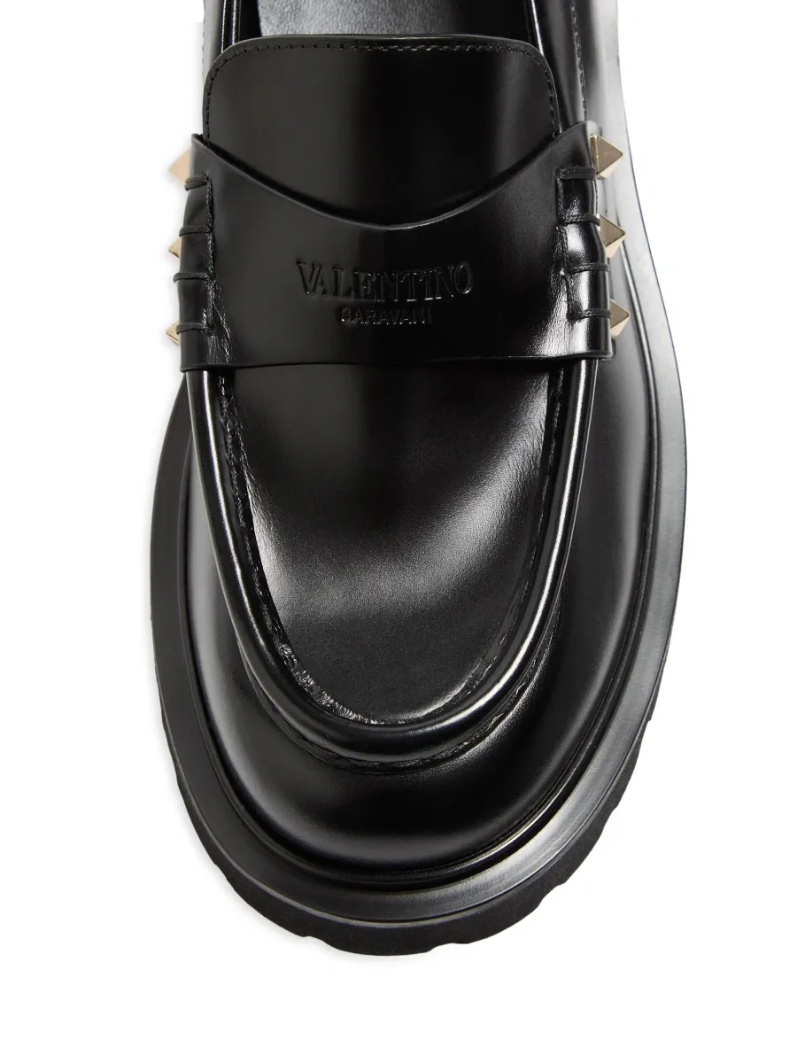 Valentino Women's Rockstud Calfskin Loafers | Thumbnail 6 Valentino Women's Rockstud Calfskin Loafers | Thumbnail 6