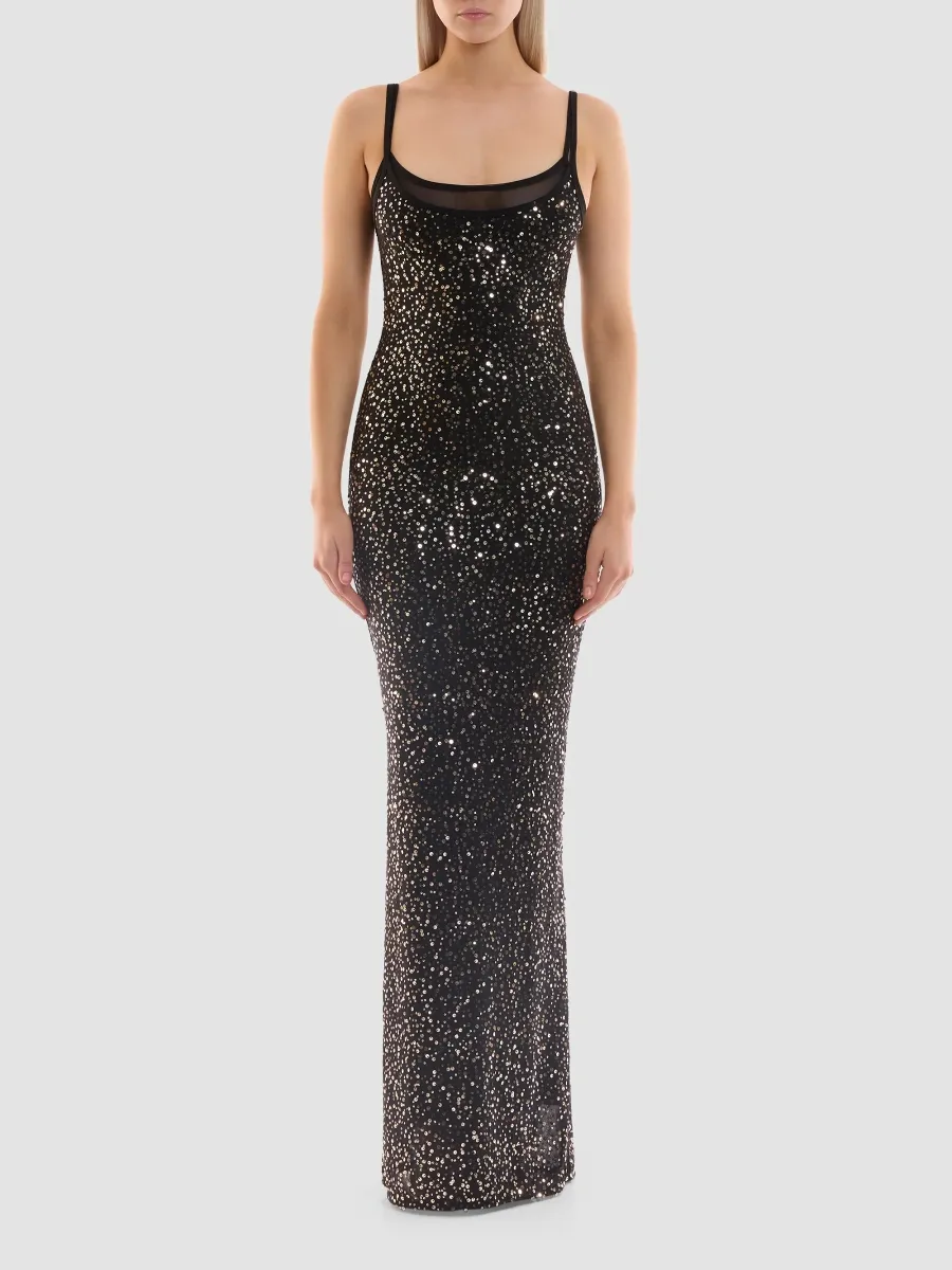 Zhivago Women's The Space Between Embellished Body-Con Maxi Slipdress | Thumbnail 2 Zhivago Women's The Space Between Embellished Body-Con Maxi Slipdress | Thumbnail 2