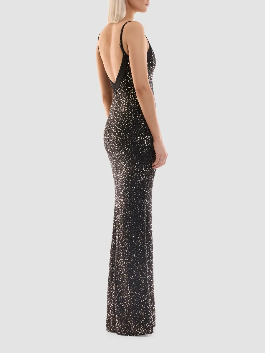 Zhivago Women's The Space Between Embellished Body-Con Maxi Slipdress | Thumbnail 4 Zhivago Women's The Space Between Embellished Body-Con Maxi Slipdress | Thumbnail 4