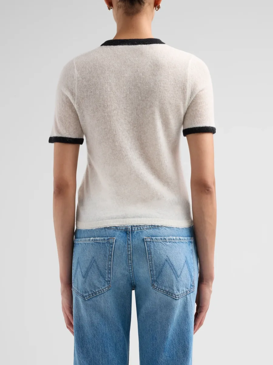 RE/DONE Women's Morrison Knit Ringer T-Shirt | Thumbnail 3