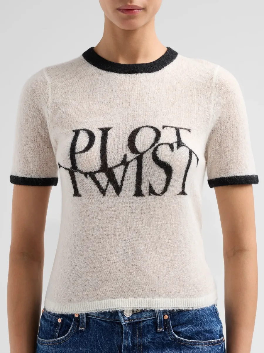 RE/DONE Women's Morrison Knit Ringer T-Shirt | Thumbnail 5