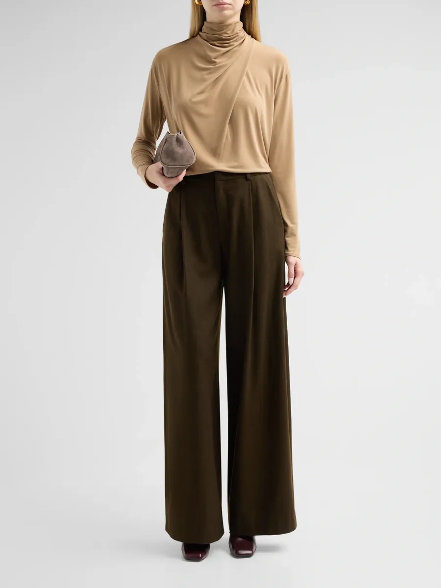 Vince Women's Camille Wool-Blend High-Rise Wide-Leg Trousers | Thumbnail 2 Vince Women's Camille Wool-Blend High-Rise Wide-Leg Trousers | Thumbnail 2