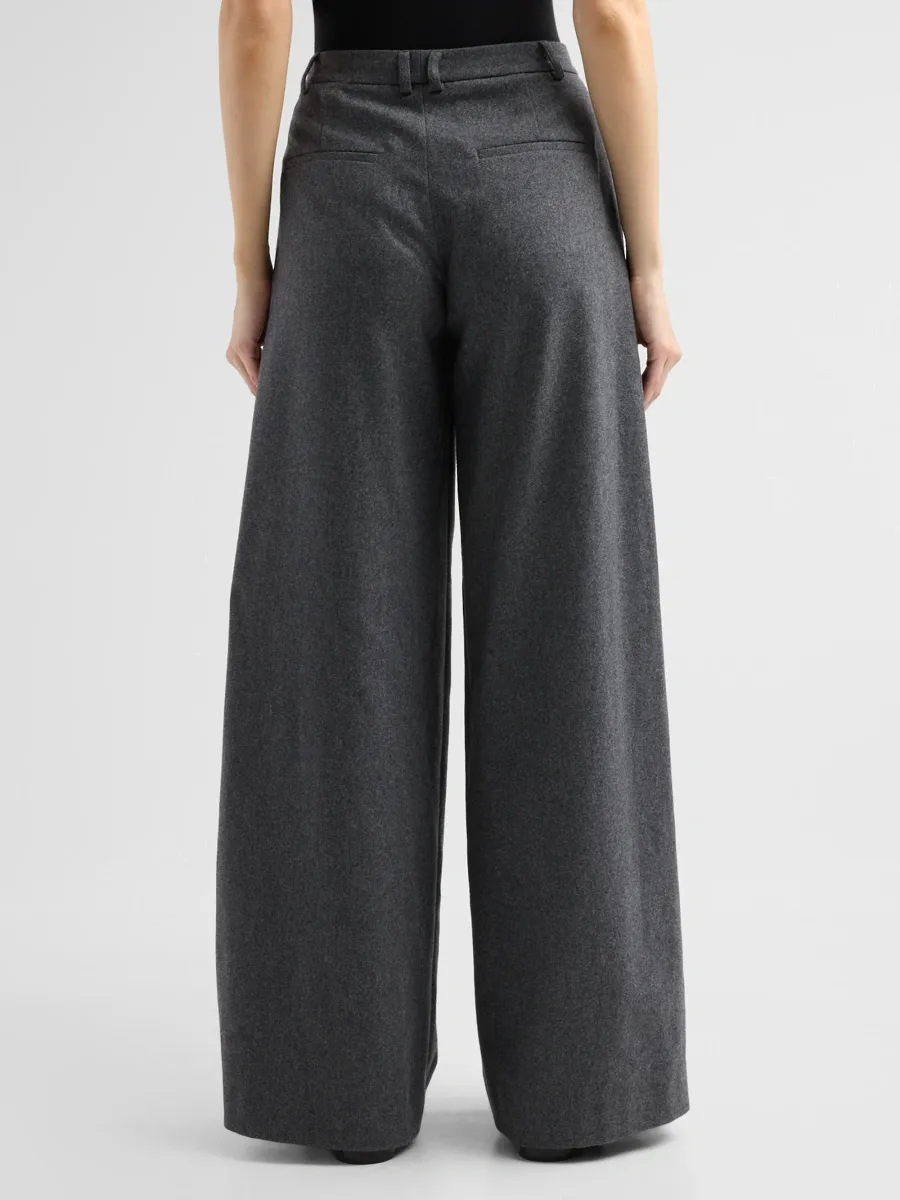 Vince Women's Camille Wool-Blend High-Rise Wide-Leg Trousers | Thumbnail 3