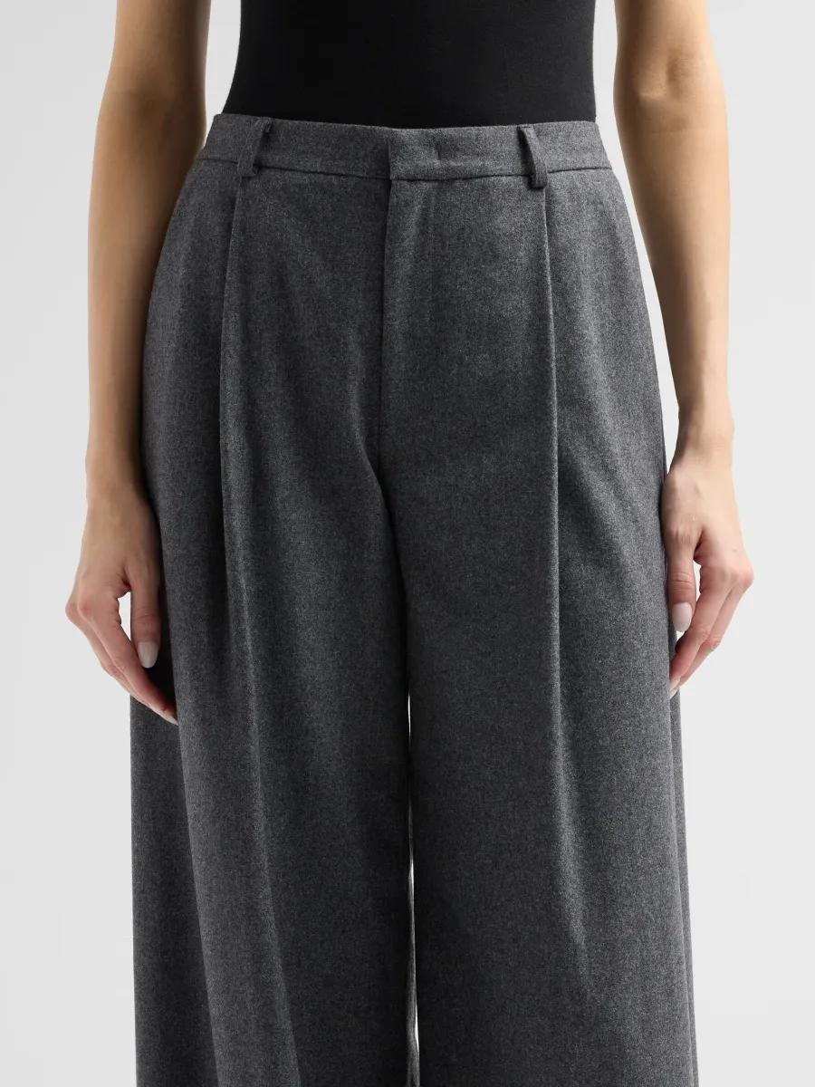 Vince Women's Camille Wool-Blend High-Rise Wide-Leg Trousers | Thumbnail 5