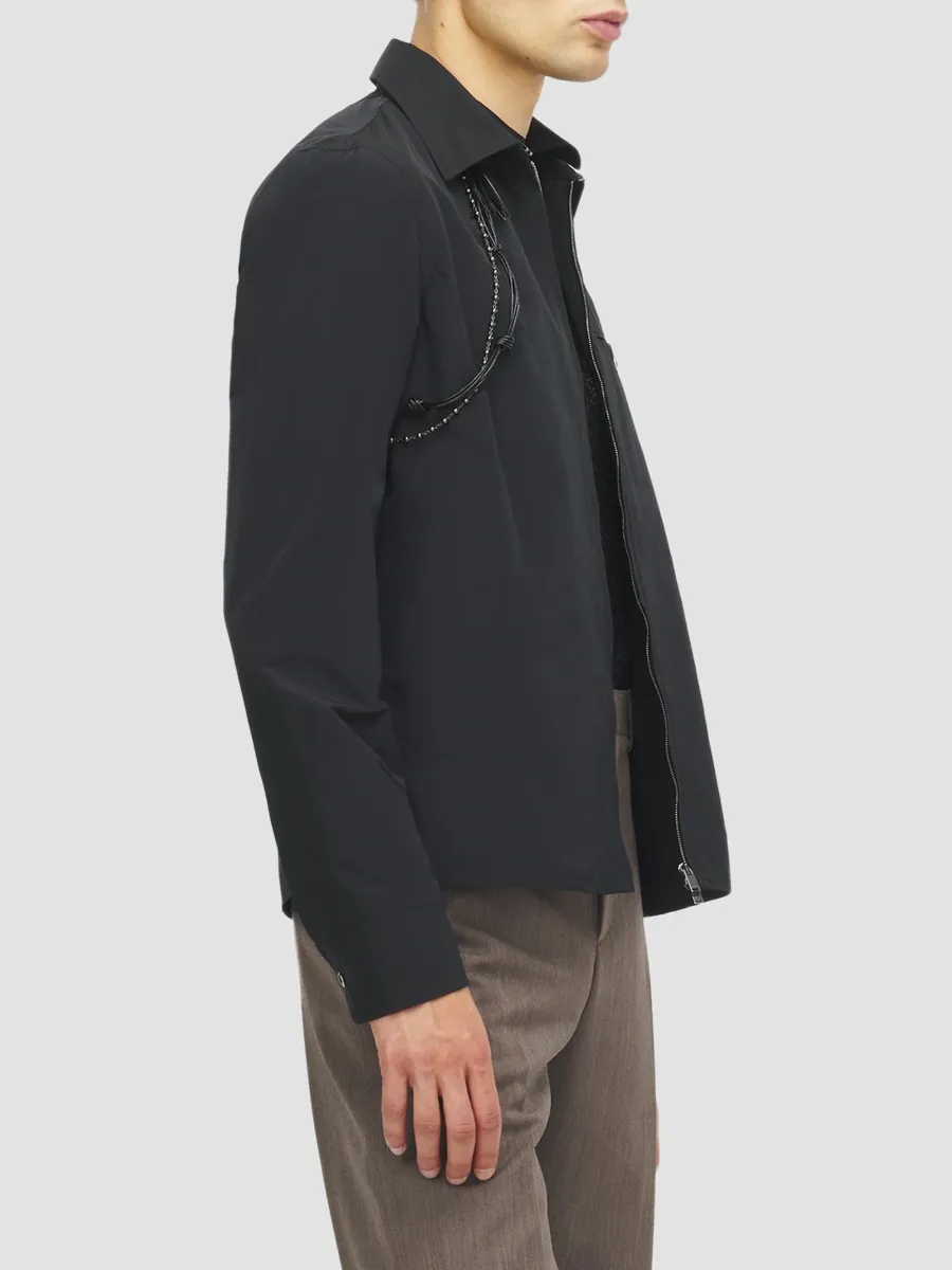 Alexander McQueen Men's Braided Cotton-Blend Zip-Up Jacket | Thumbnail 5