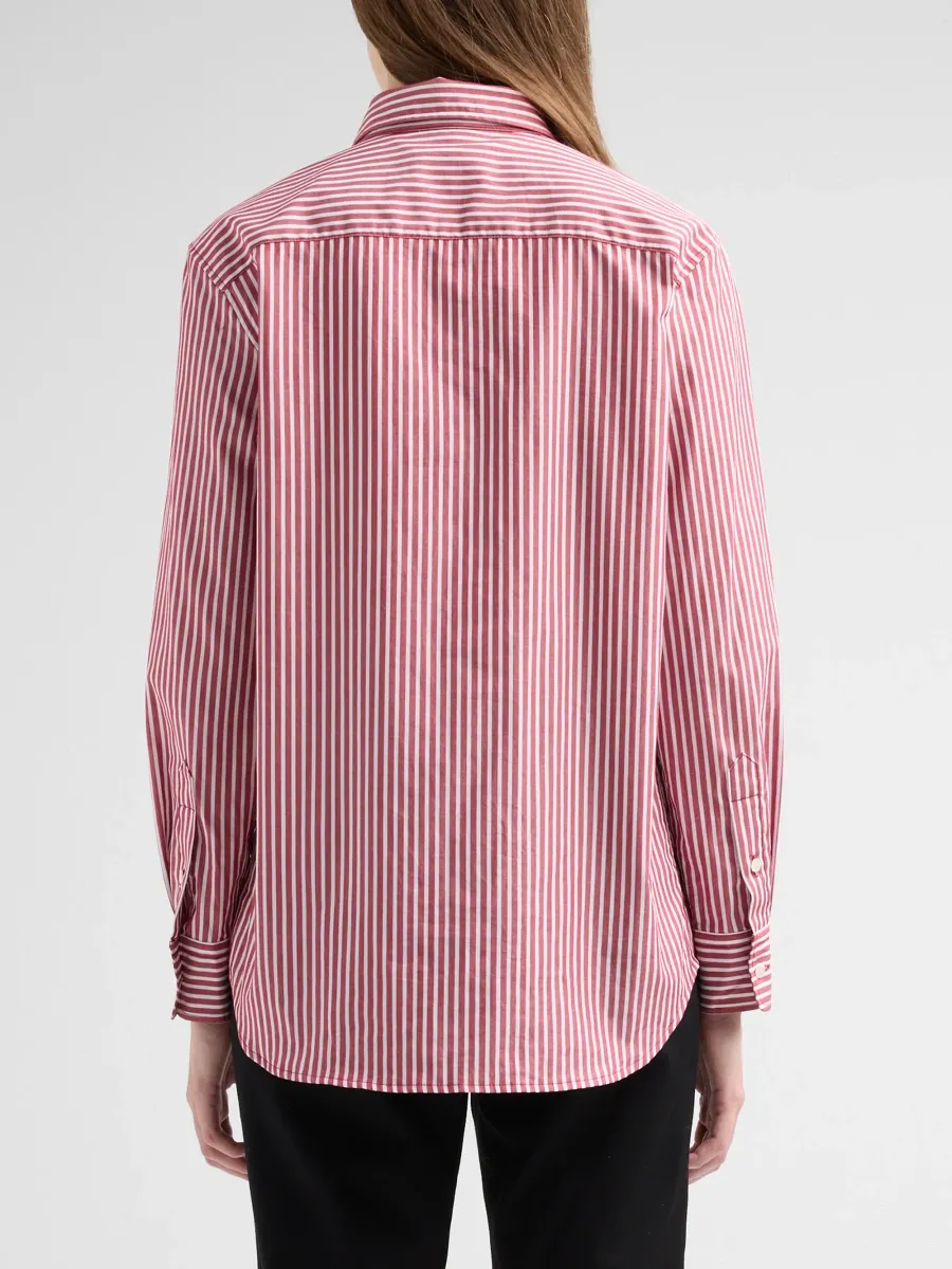 Nili Lotan Women's Raphael Striped Cotton Shirt | Thumbnail 3