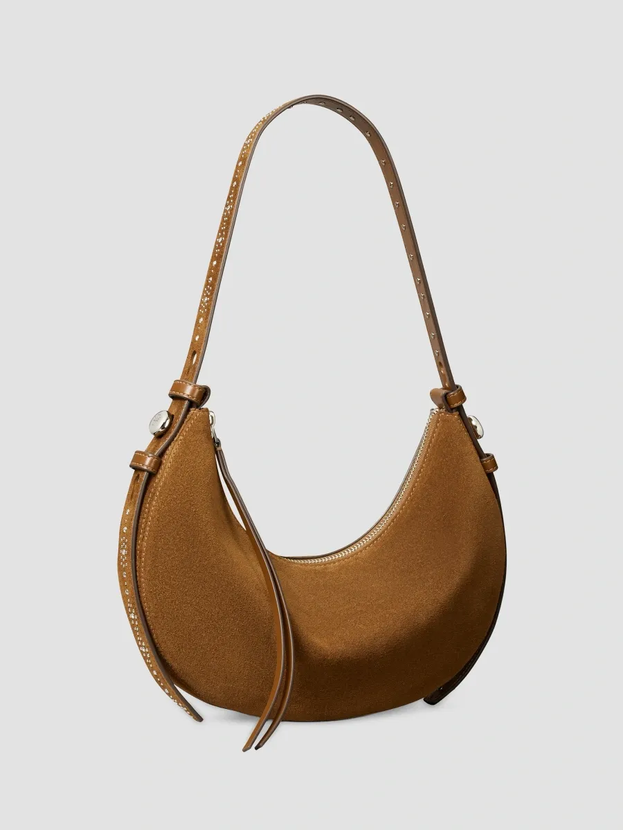 Tory Burch Women's Romy Studded Suede Shoulder Bag | Thumbnail 4 Tory Burch Women's Romy Studded Suede Shoulder Bag | Thumbnail 4