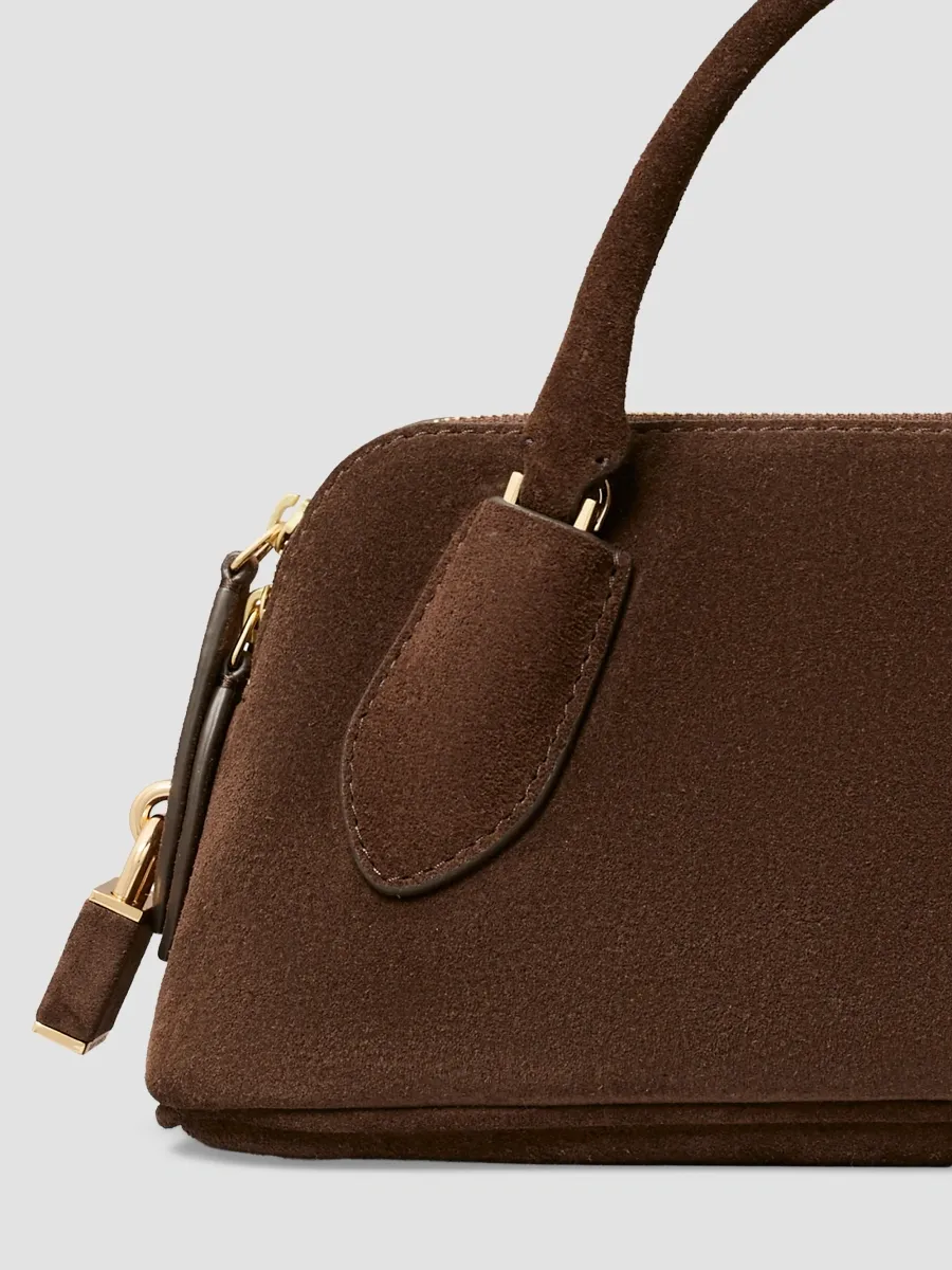 Tory Burch Women's Lock Suede Top Handle Bag | Thumbnail 3 Tory Burch Women's Lock Suede Top Handle Bag | Thumbnail 3