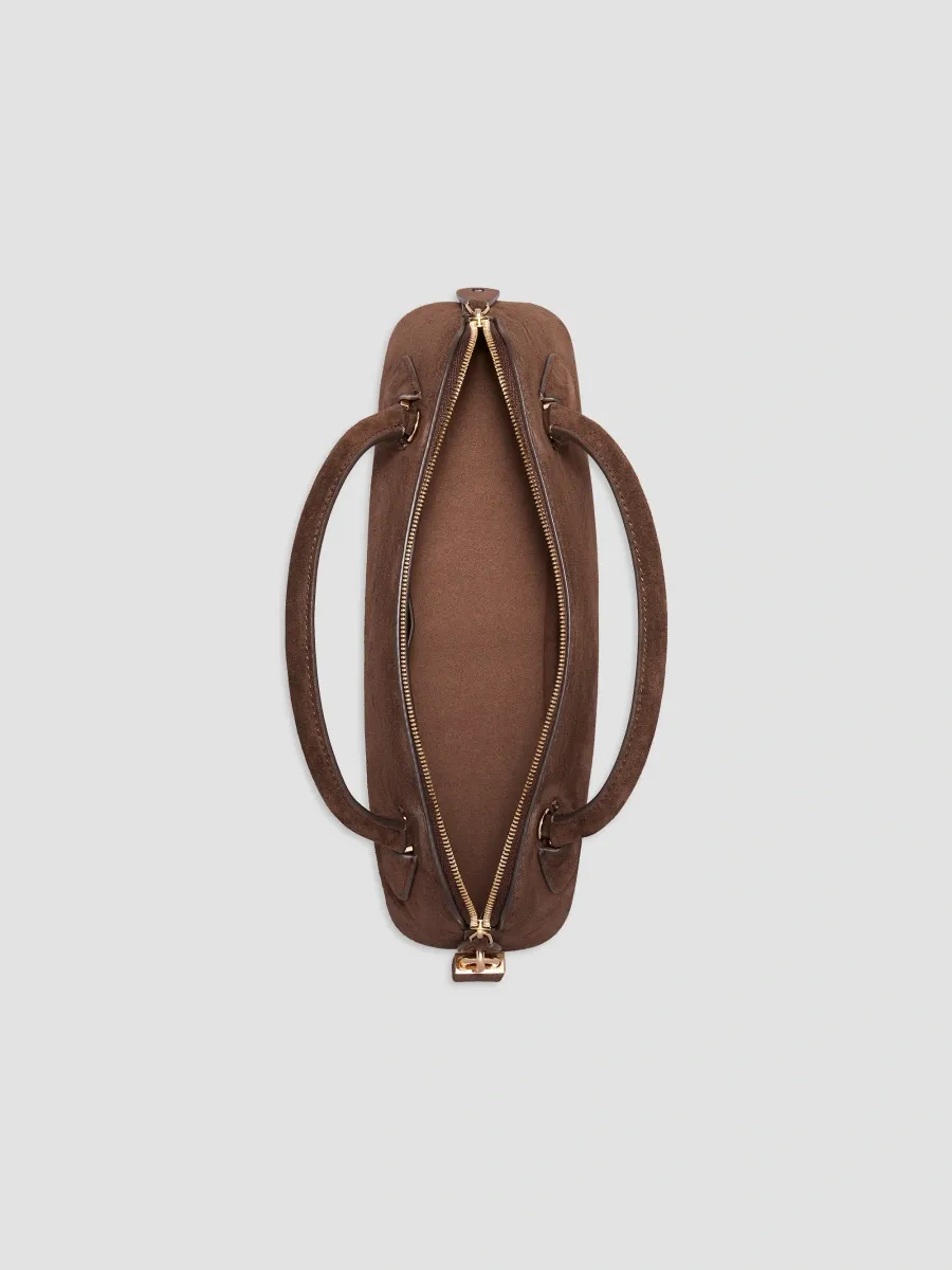 Tory Burch Women's Lock Suede Top Handle Bag | Thumbnail 4 Tory Burch Women's Lock Suede Top Handle Bag | Thumbnail 4