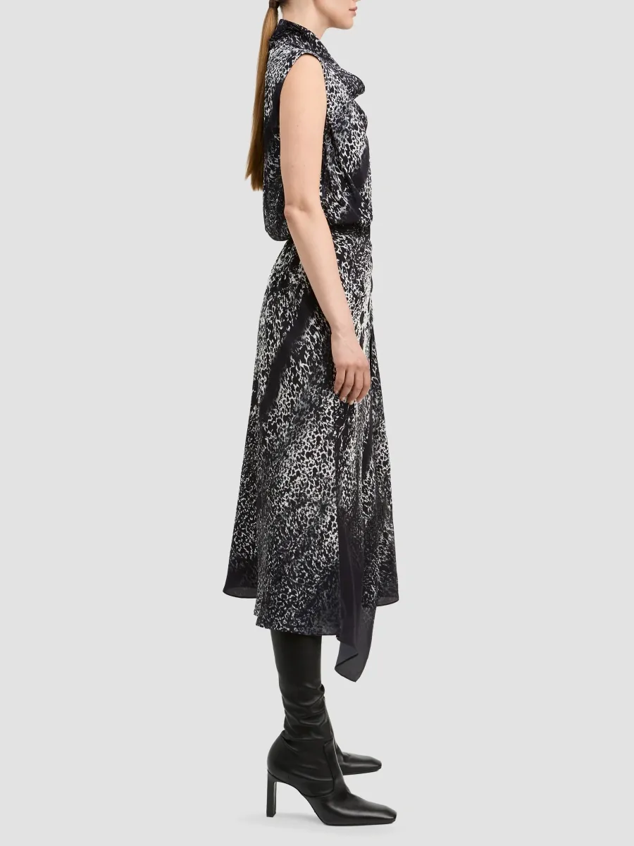 Derek Lam Women's Abstract Cowhide-Print Midi Dress | Thumbnail 2