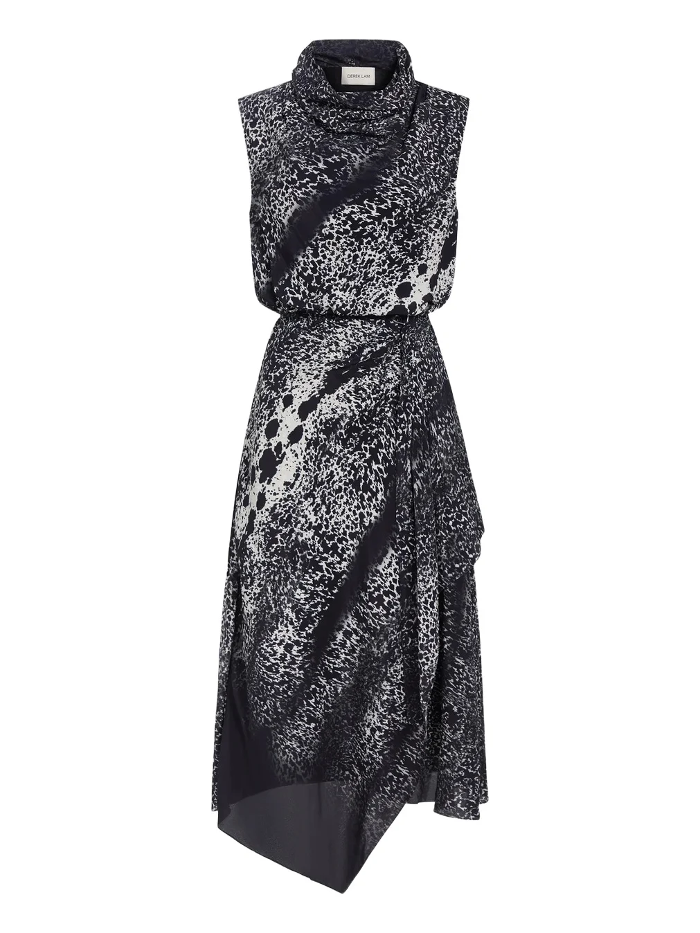 Women's Abstract Cowhide-Print Midi Dress Women's Abstract Cowhide-Print Midi Dress