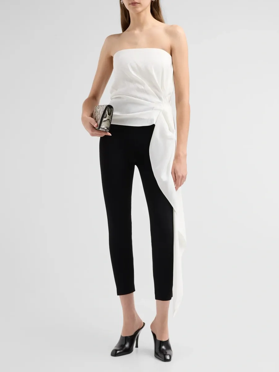 Staud Women's Lux Gathered Strapless Train Top | Thumbnail 2 Staud Women's Lux Gathered Strapless Train Top | Thumbnail 2