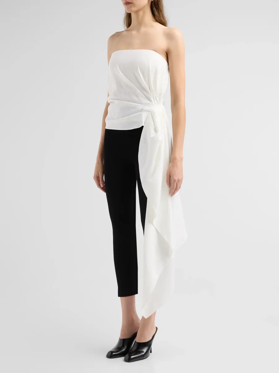 Staud Women's Lux Gathered Strapless Train Top | Thumbnail 4 Staud Women's Lux Gathered Strapless Train Top | Thumbnail 4
