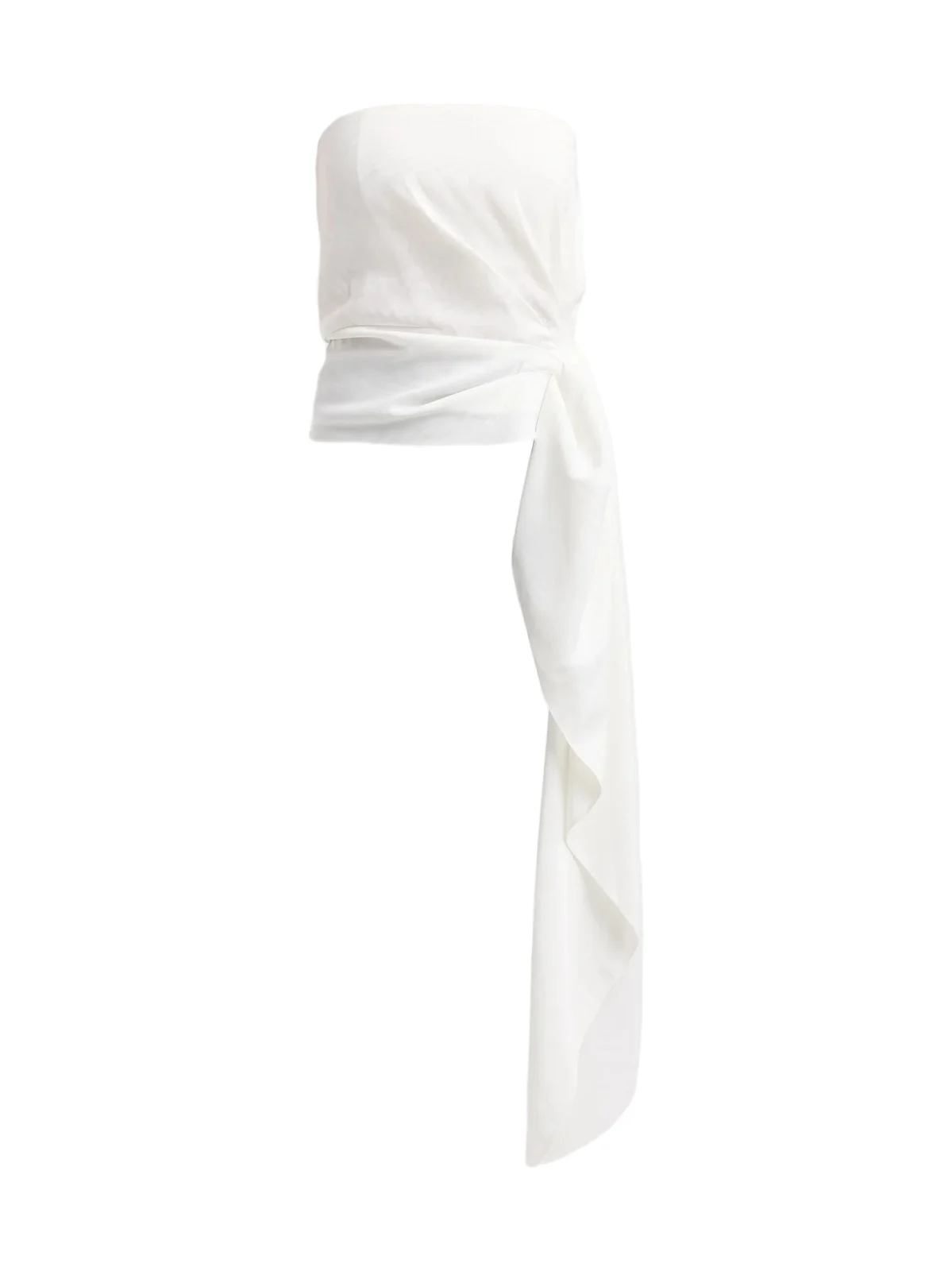 Staud Women's Lux Gathered Strapless Train Top