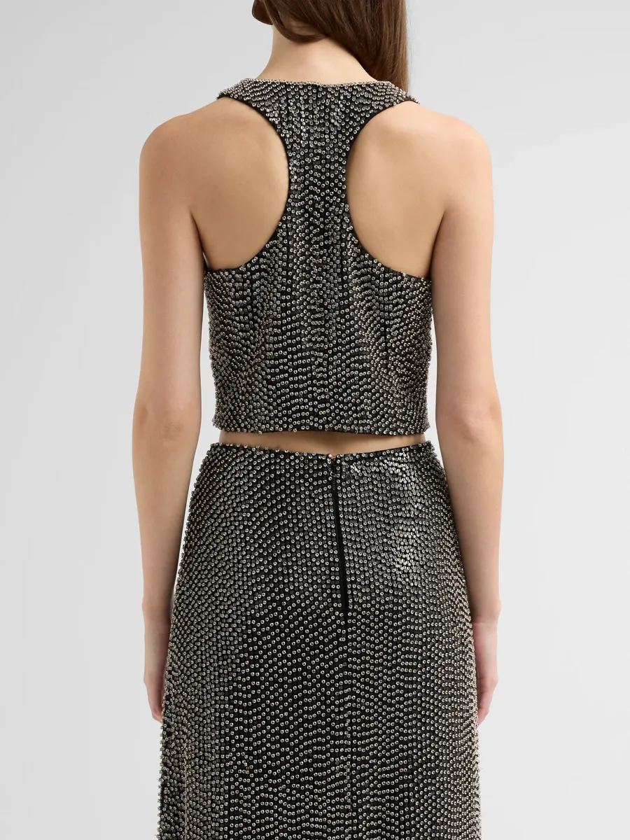 L'Agence Women's Nixe Embellished Vest | Thumbnail 3 L'Agence Women's Nixe Embellished Vest | Thumbnail 3