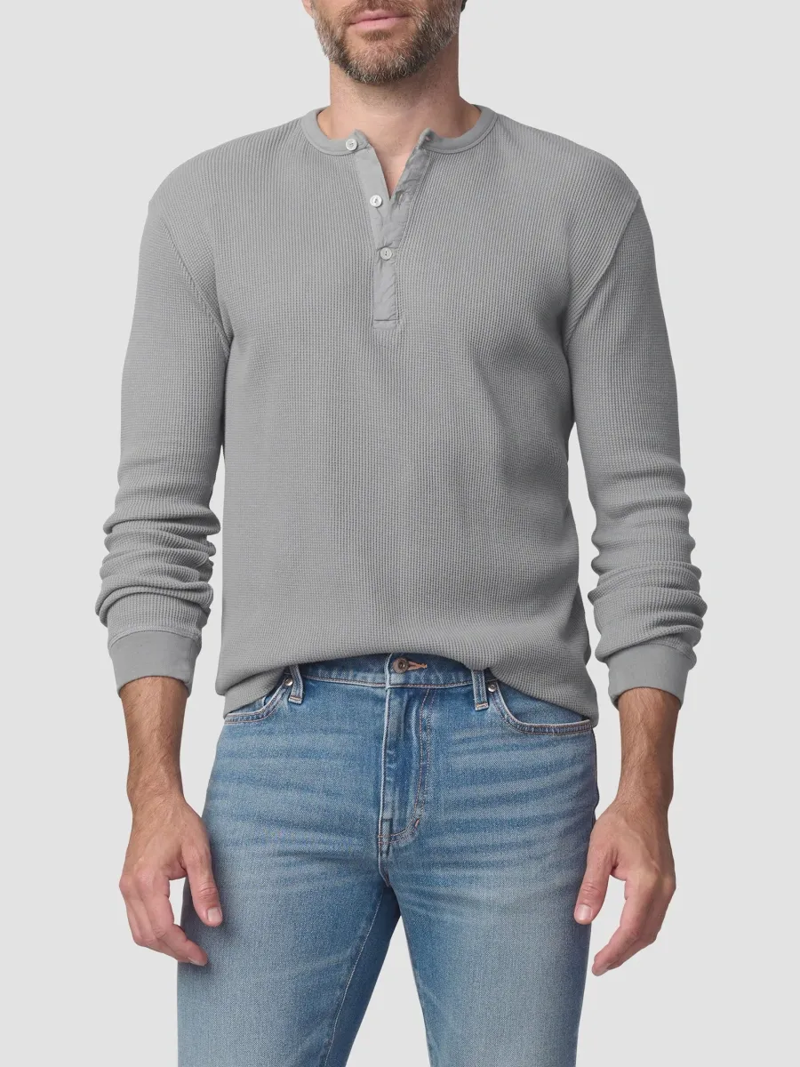 Joe's Jeans Men's Waffle-Knit Cotton Henley | Thumbnail 4 Joe's Jeans Men's Waffle-Knit Cotton Henley | Thumbnail 4