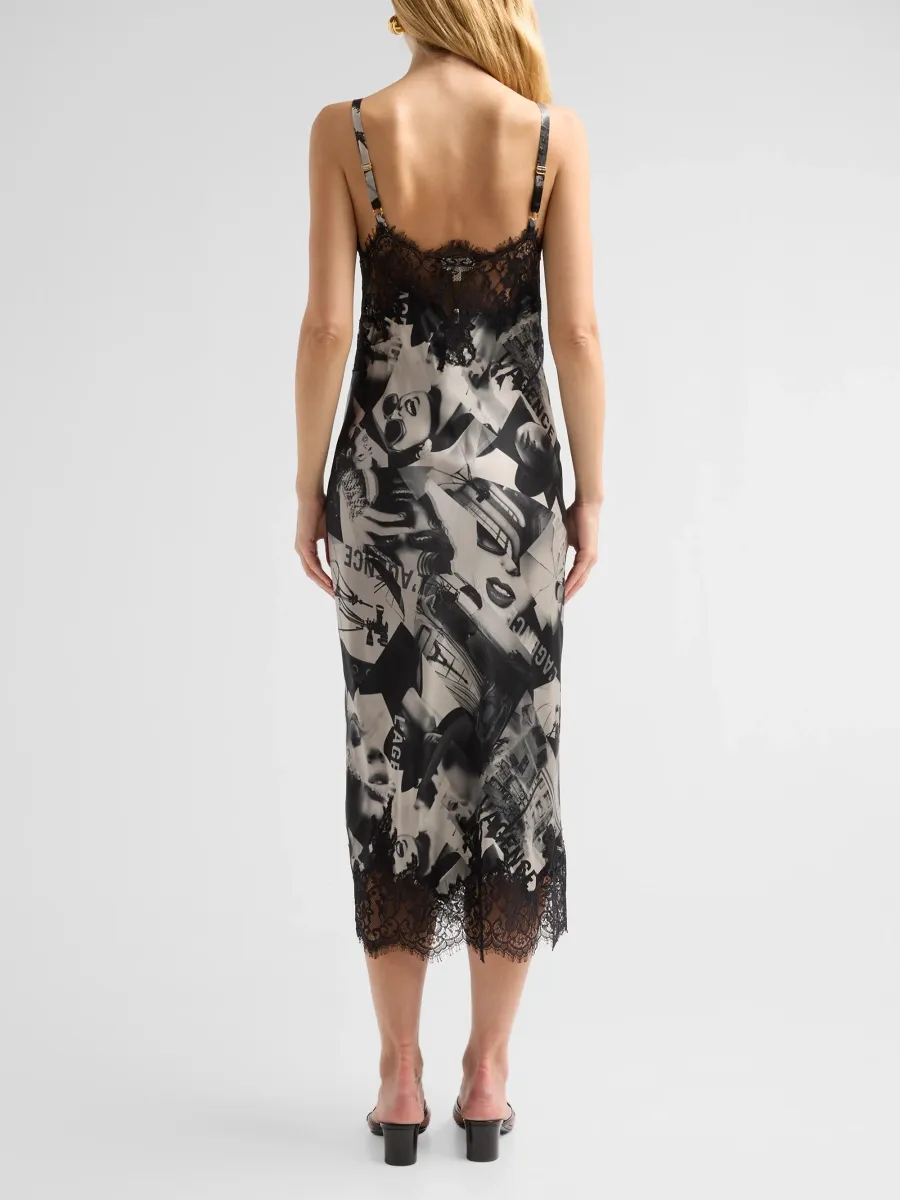 L'Agence Women's Victoire Lace-Trim Digital-Print Silk Midi Slipdress | Thumbnail 3 L'Agence Women's Victoire Lace-Trim Digital-Print Silk Midi Slipdress | Thumbnail 3