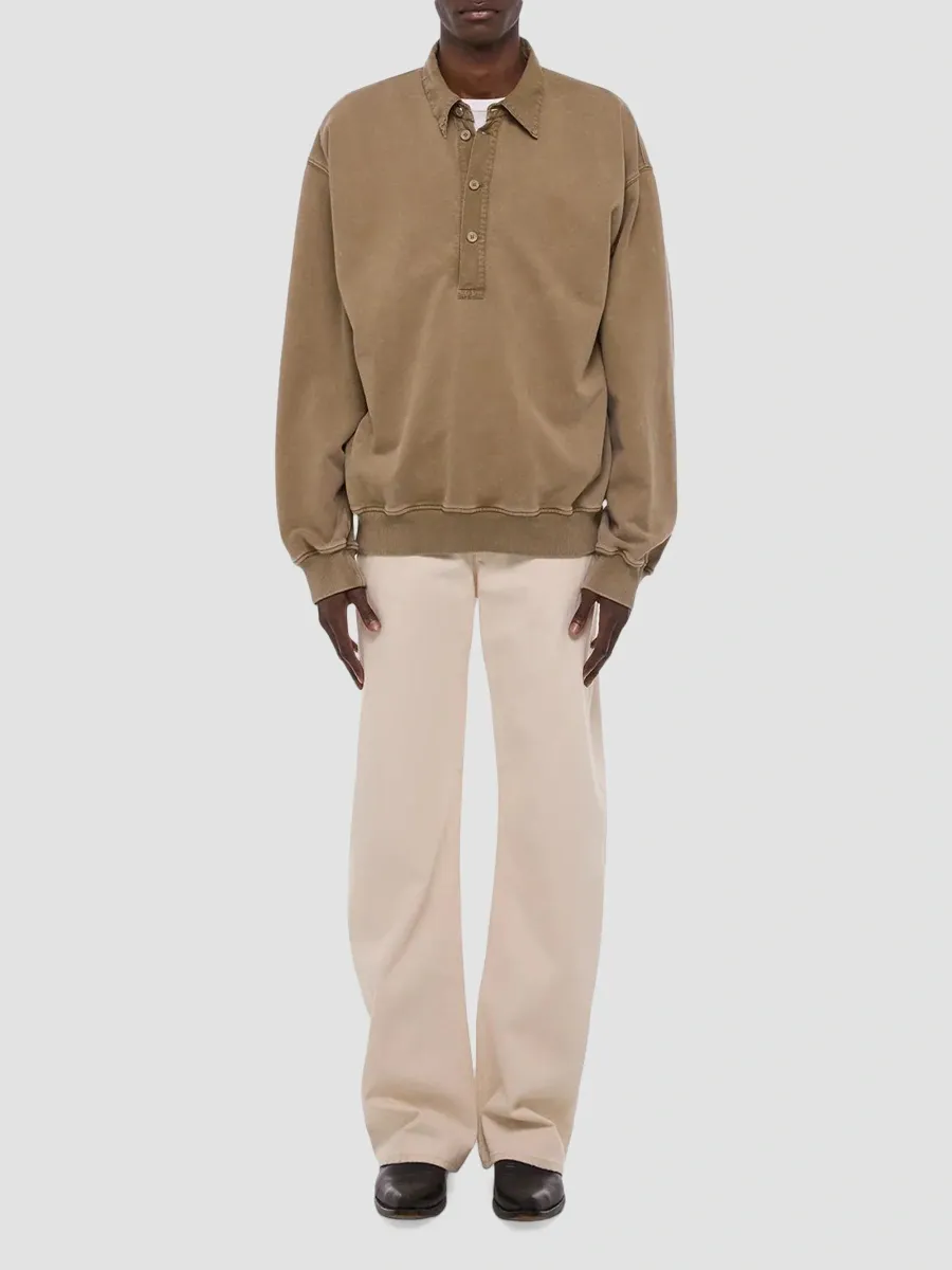 Helmut Lang Men's Terry Polo Sweatshirt | Thumbnail 2