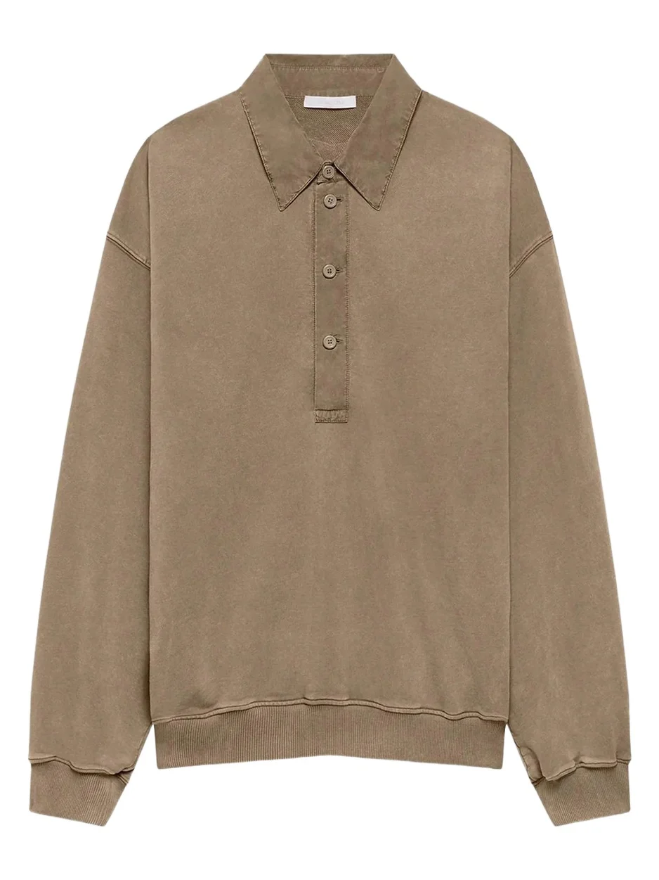 Helmut Lang Men's Terry Polo Sweatshirt