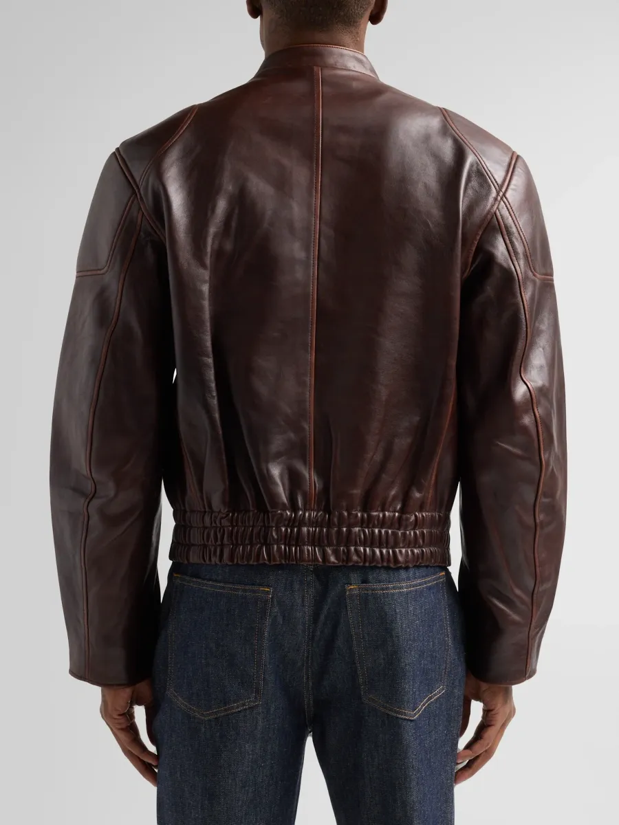 Helmut Lang Men's Leather Moto Jacket | Thumbnail 3 Helmut Lang Men's Leather Moto Jacket | Thumbnail 3