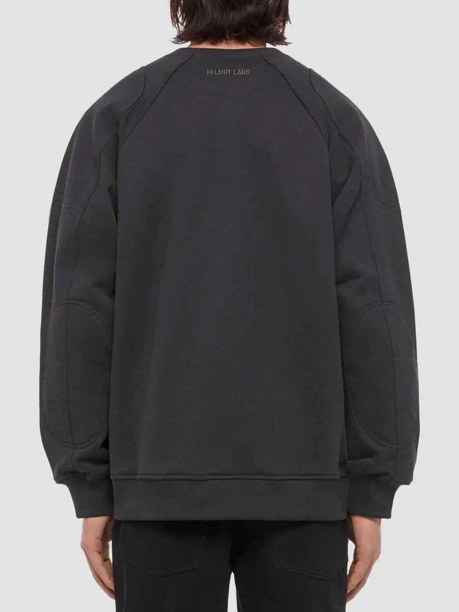 Helmut Lang Men's Patch Moto Crewneck Sweatshirt | Thumbnail 3