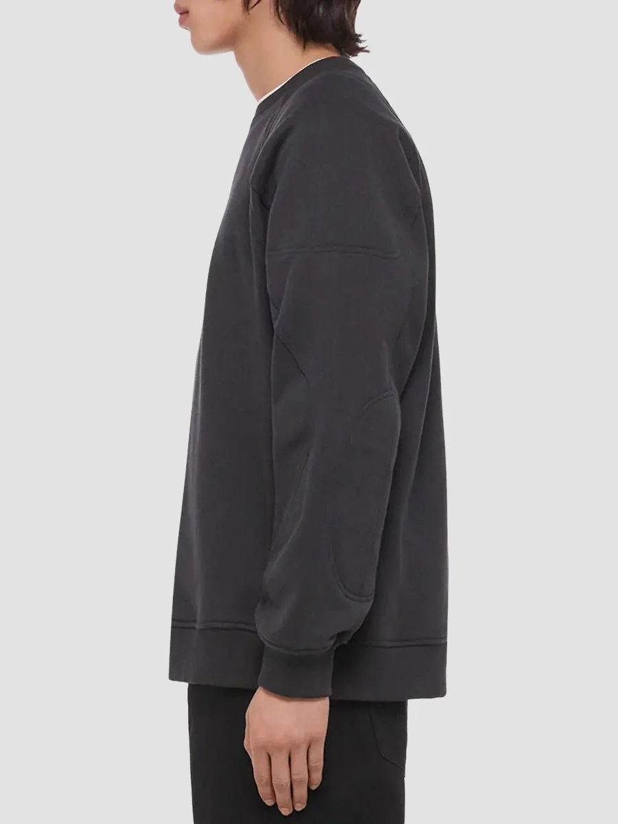 Helmut Lang Men's Patch Moto Crewneck Sweatshirt | Thumbnail 5