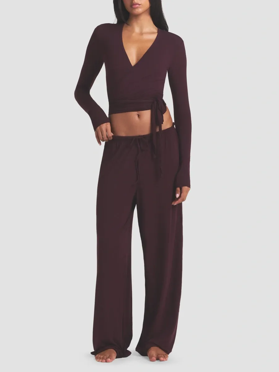 Skims Women's Jersey Wrap Top | Thumbnail 2