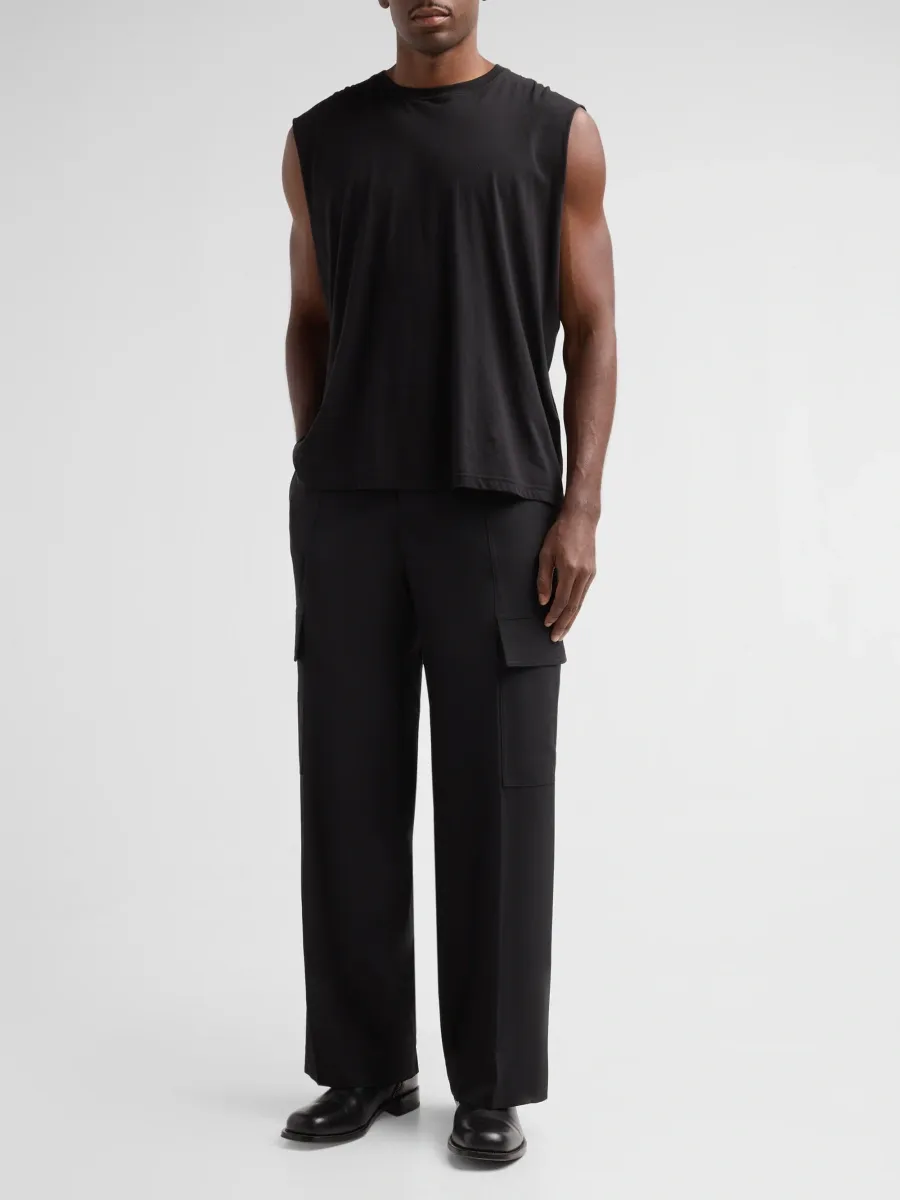 Helmut Lang Men's Wool Utility Trousers | Thumbnail 2 Helmut Lang Men's Wool Utility Trousers | Thumbnail 2
